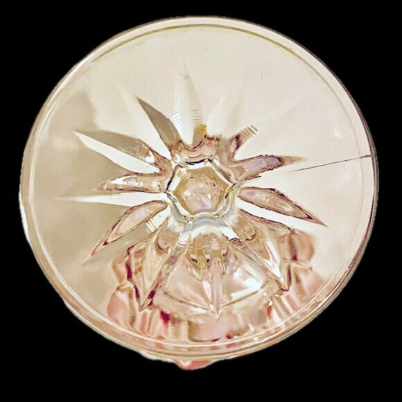 Vintage VMC Reims French Harlequin Crystal Wine Glasses Set of 3, 1 Red 2 Yellow - Picture 12 of 13